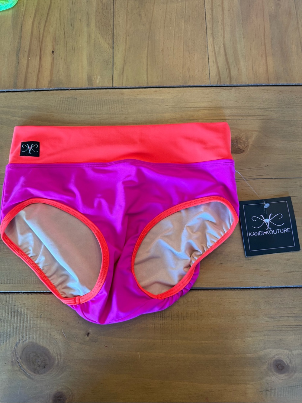 Kandi Kouture Girls' Neon Pink & Orange Dance Briefs